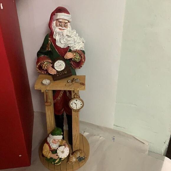 NWT LENOX 2014 SANTA PENCIL FIGURINE ANNUAL CLOCK SHOP COUNTDOWN TO CHRISTMAS‎ - Picture 2 of 6